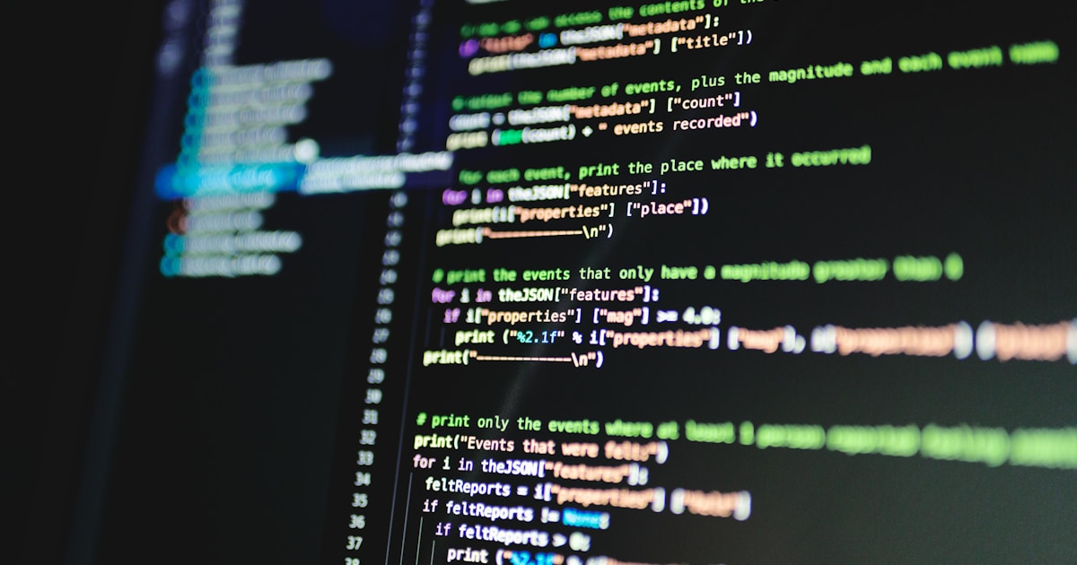 Computer screen showing source code used to build and test a custom AI agent