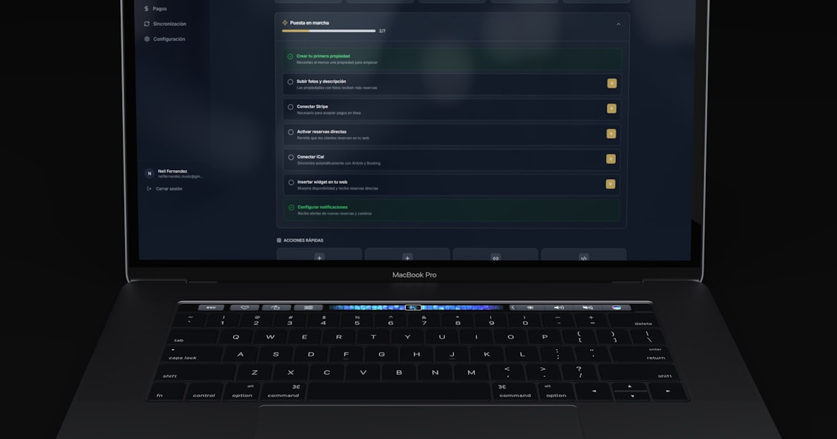 A laptop dashboard displaying SEO and analytics data