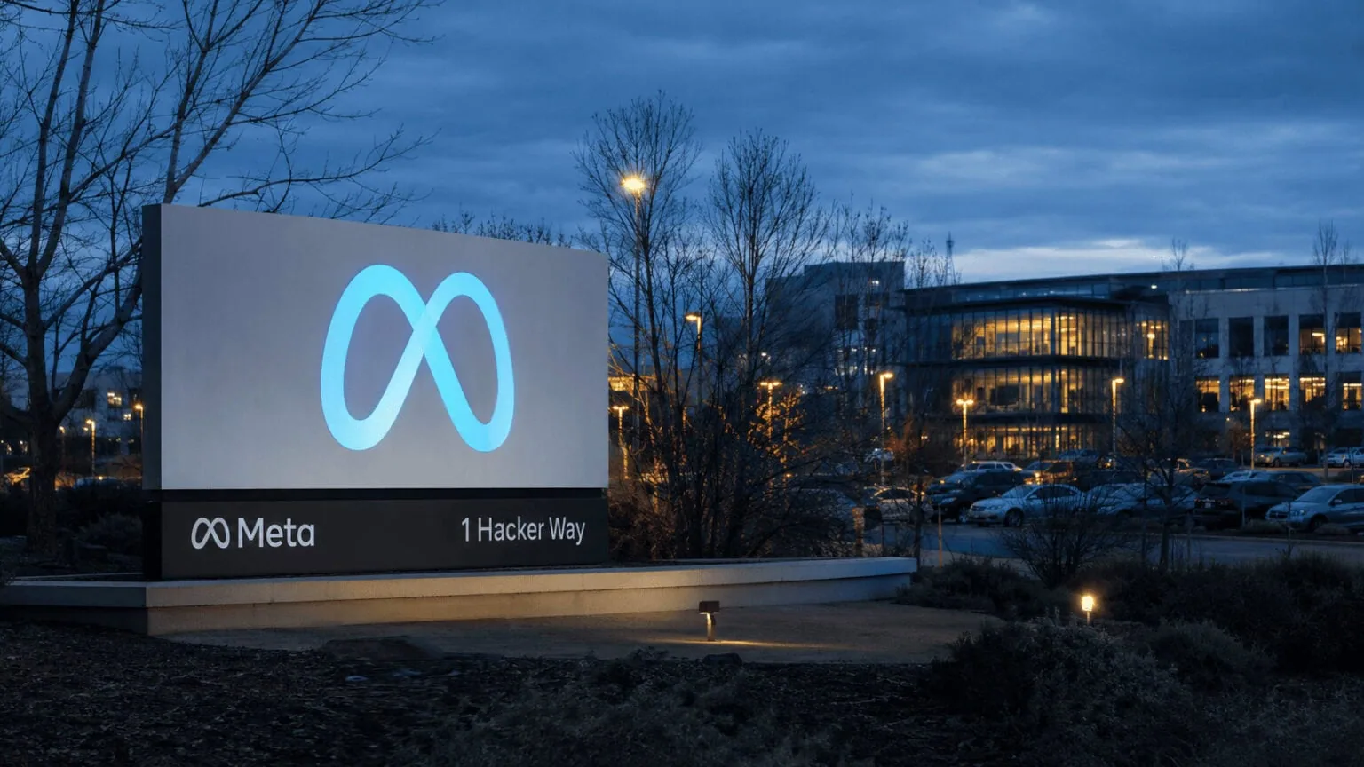 Meta headquarters building in Menlo Park